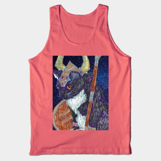 Viking Tuxedo Cat Tank Top by Whiskers6